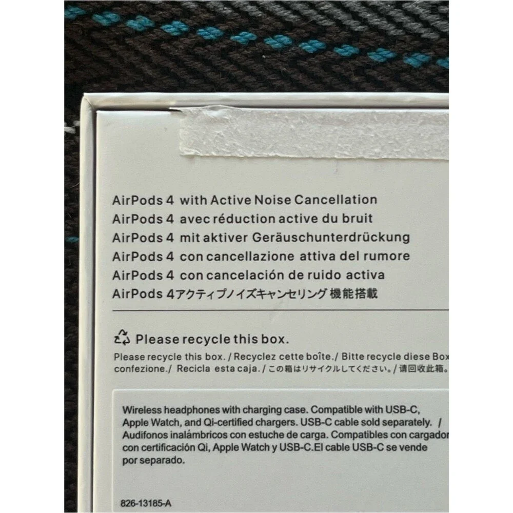 Apple AirPods 4 ANC Active Noise Cancellation USB-C With Box Bluetooth